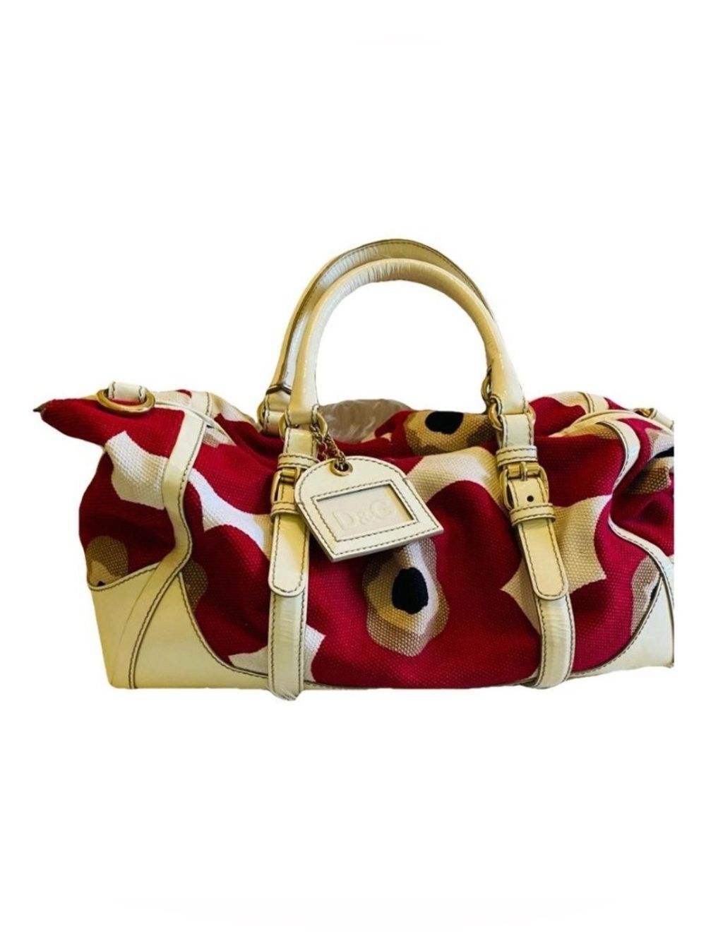 🛍️Dolce & Gabbana Authentic & SUSANNE Canvas & Leather Satchel W/Dust Cover